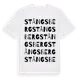 White t-shirt med Stångsberg ordlek t-shirt