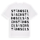 Stängselsåsen ordlek t-shirt