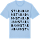 Blue Soul t-shirt med Staradamm ordlek t-shirt