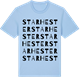 Blue Soul t-shirt med Starhester ordlek t-shirt