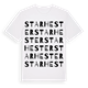 White t-shirt med Starhester ordlek t-shirt
