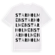 White t-shirt med Starholmen ordlek t-shirt