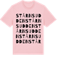 Pink Cotton t-shirt med Stårnsudden ordlek t-shirt