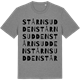 Mid Heather Gray t-shirt med Stårnsudden ordlek t-shirt