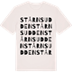 Vintage White t-shirt med Stårnsudden ordlek t-shirt