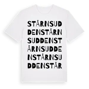 Stårnsudden ordlek t-shirt – ekologisk bomull t-shirt från Pinshirt