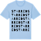 Blue Soul t-shirt med Starred ordlek t-shirt