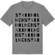 Mid Heather Gray t-shirt med Starrholmen ordlek t-shirt