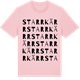 Pink Cotton t-shirt med Starrkärr ordlek t-shirt