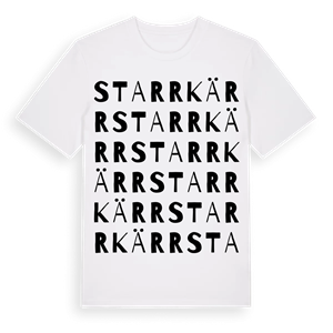 Starrkärr ordlek t-shirt – ekologisk bomull t-shirt från Pinshirt
