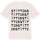 Vintage White t-shirt med Stätten ordlek t-shirt