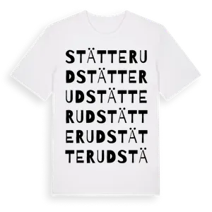 Stätterud ordlek t-shirt – ekologisk bomull t-shirt från Pinshirt