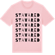 Pink Cotton t-shirt med Stavared ordlek t-shirt