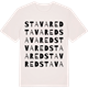 Vintage White t-shirt med Stavared ordlek t-shirt