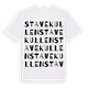 White t-shirt med Stavekullen ordlek t-shirt