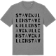 Mid Heather Gray t-shirt med Stavekullen ordlek t-shirt