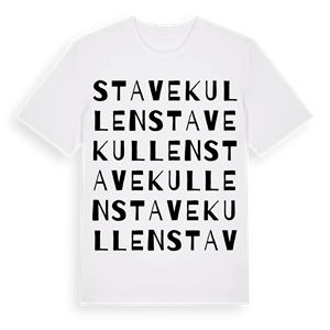Stavekullen ordlek t-shirt – ekologisk bomull t-shirt från Pinshirt