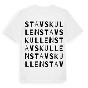 Stavskullen ordlek t-shirt – ekologisk bomull t-shirt från Pinshirt