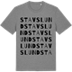 Mid Heather Gray t-shirt med Stavslund ordlek t-shirt