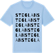Blue Soul t-shirt med Steglan ordlek t-shirt