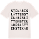 Vintage White t-shirt med Stekareslätten ordlek t-shirt