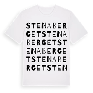 Stenaberget ordlek t-shirt – ekologisk bomull t-shirt från Pinshirt