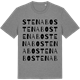 Mid Heather Gray t-shirt med Stenabo ordlek t-shirt