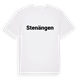 White t-shirt med Stenängen fetstil t-shirt