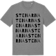 Mid Heather Gray t-shirt med Stenarna ordlek t-shirt