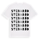 Stenaröd ordlek t-shirt