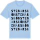 Blue Soul t-shirt med Stenarsbön ordlek t-shirt
