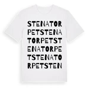 Stenatorpet ordlek t-shirt – ekologisk bomull t-shirt från Pinshirt