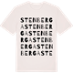 Vintage White t-shirt med Stenberga ordlek t-shirt