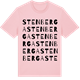 Pink Cotton t-shirt med Stenberga ordlek t-shirt