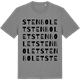 Mid Heather Gray t-shirt med Stenbolet ordlek t-shirt