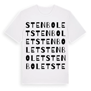 Stenbolet ordlek t-shirt – ekologisk bomull t-shirt från Pinshirt