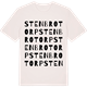 Vintage White t-shirt med Stenbrotorp ordlek t-shirt