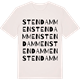 Vintage White t-shirt med Stendammen ordlek t-shirt