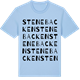 Blue Soul t-shirt med Stenebacken ordlek t-shirt