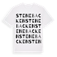 White t-shirt med Stenebacken ordlek t-shirt