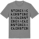 Mid Heather Gray t-shirt med Stenebacken ordlek t-shirt