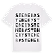 White t-shirt med Steneby ordlek t-shirt