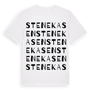 Stenekasen ordlek t-shirt – ekologisk bomull t-shirt från Pinshirt