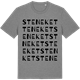 Mid Heather Gray t-shirt med Steneket ordlek t-shirt