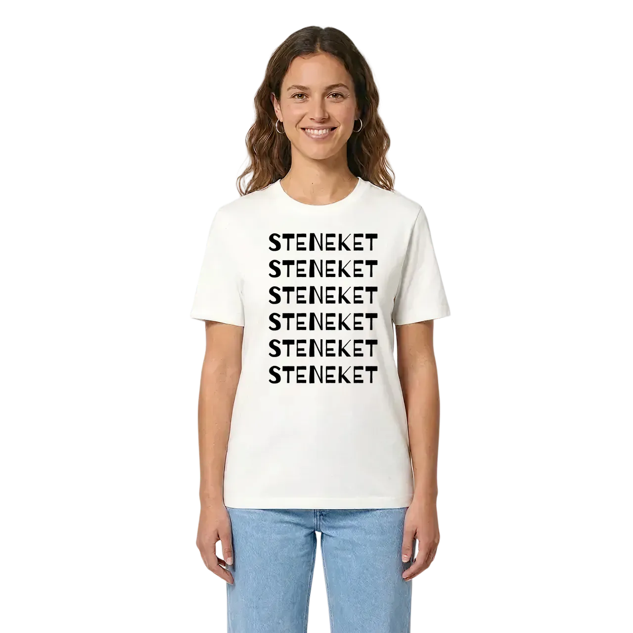 Steneket ordlek t-shirt i miljö