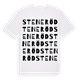 White t-shirt med Steneröd ordlek t-shirt