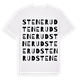 White t-shirt med Stenerud ordlek t-shirt