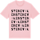 Pink Cotton t-shirt med Steneviken ordlek t-shirt