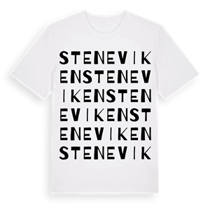 Steneviken ordlek t-shirt – ekologisk bomull t-shirt från Pinshirt