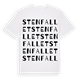 Stenfallet ordlek t-shirt